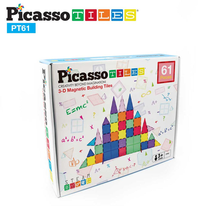 Magnetic constructor Picasso Tiles STEAM - 61 pieces