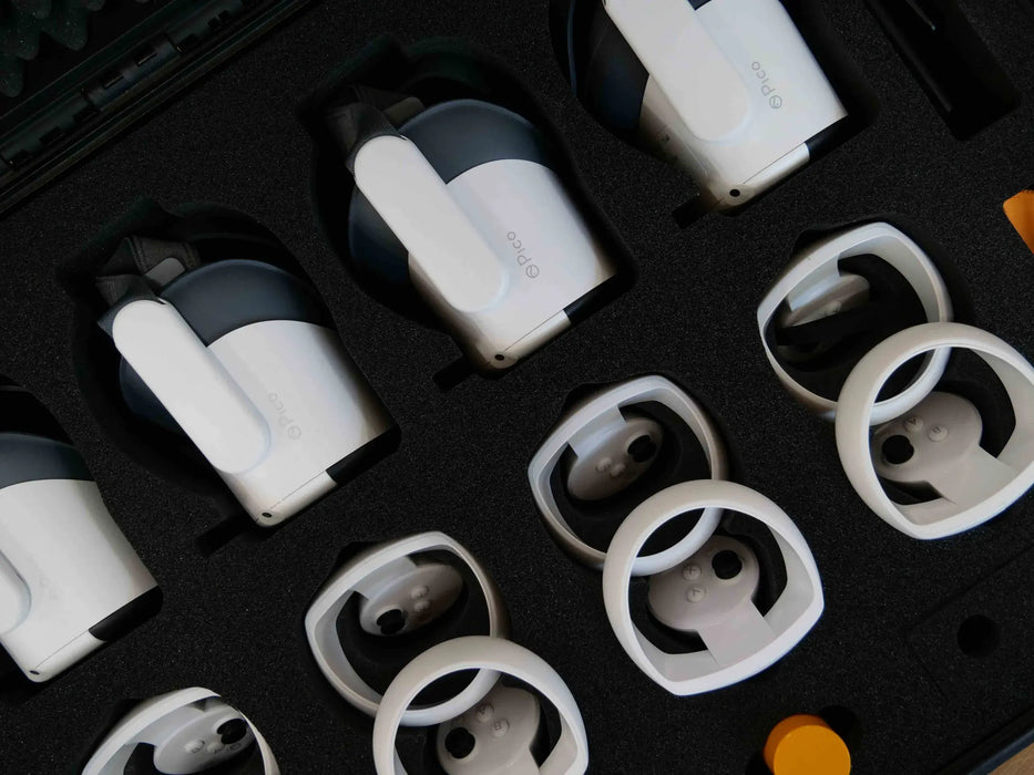VR Expert Set 4 pcs. PICO Neo 3 VR glasses, case, router, tablet and accessories