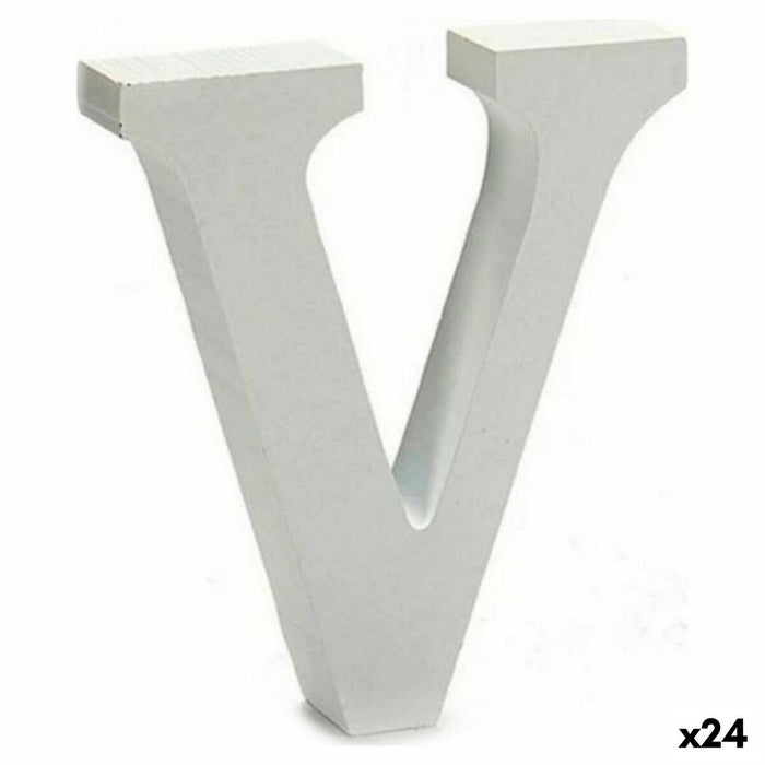 Letter Pincello V White 2 x 11 cm 2 x 16 x 14,5 cm (24 Units)