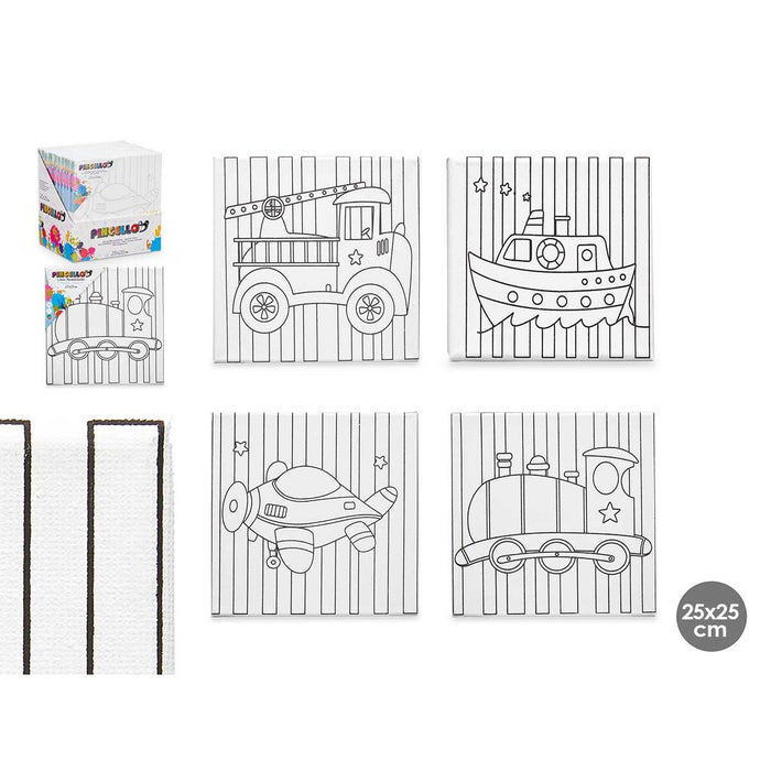 Canvas Pincello Wood Cloth 12 Units