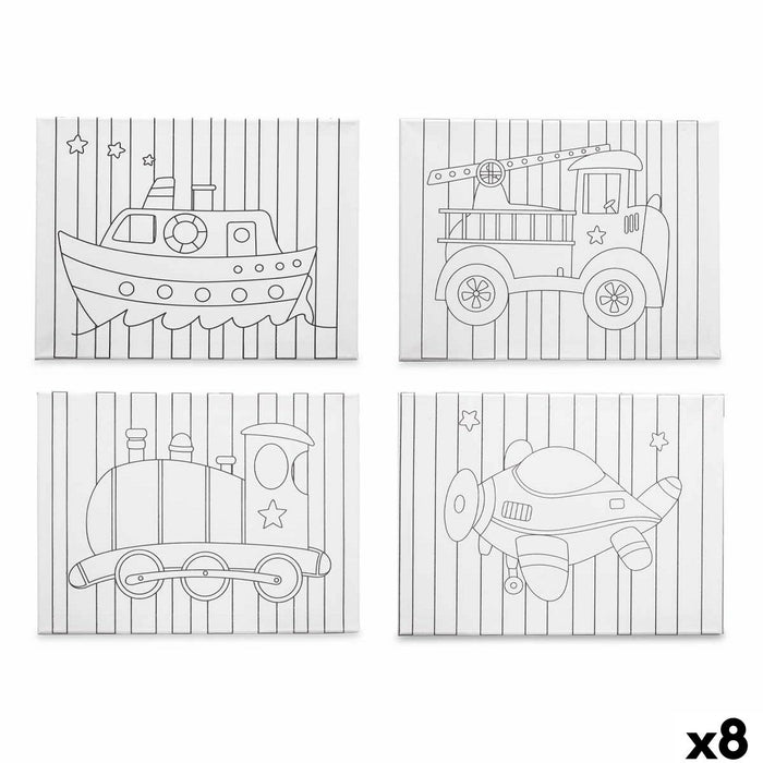 Canvas Pincello Wood Cloth 8 Units