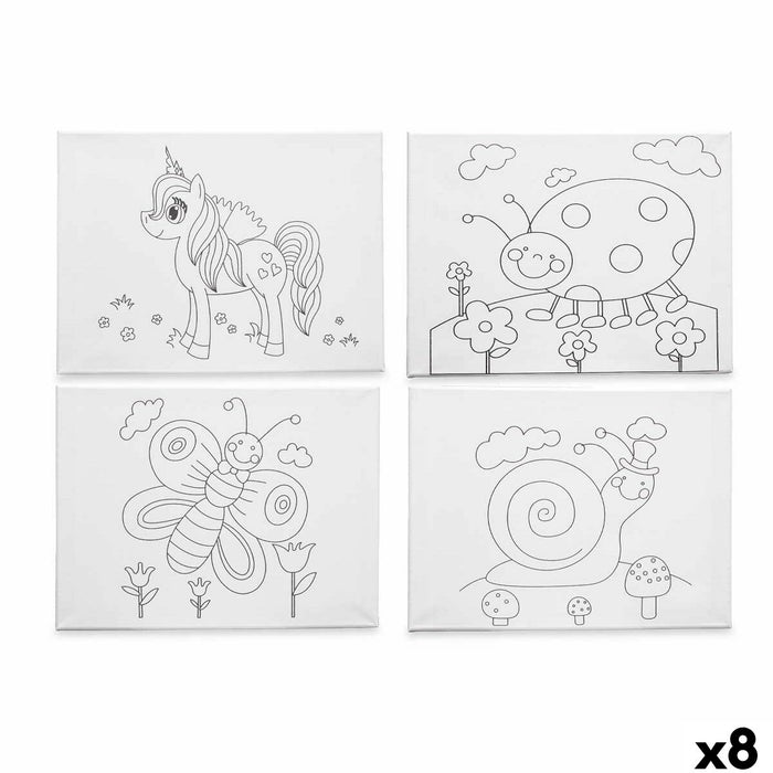 Canvas Pincello Wood Cloth 8 Units