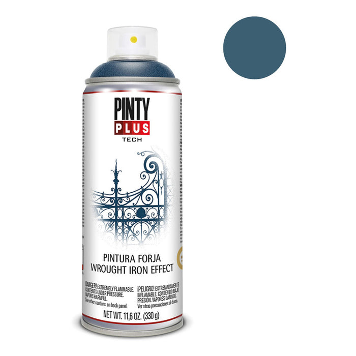 SPRAY 2B1 WROUGHT IRON EFFECT BLUE 400 ML PINTY PLUS