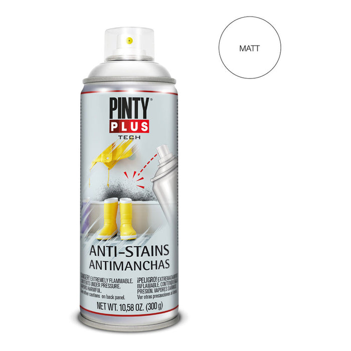 ANTI-STAIN SPRAY PAINT WHITE MATT 400 ML PINTY PLUS