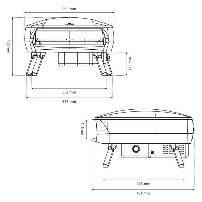 Pizza oven Witt ETNA Rotante Mat Orange - Барбекю<<<Дом и градина<<<TechMart