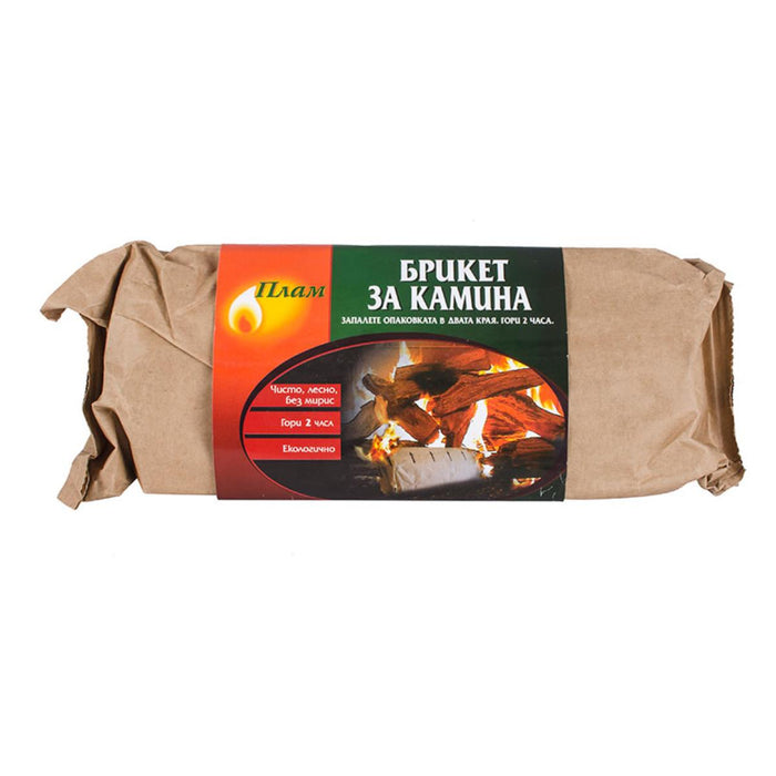 WOODEN BRIQUETTES FOR FIREPLACE