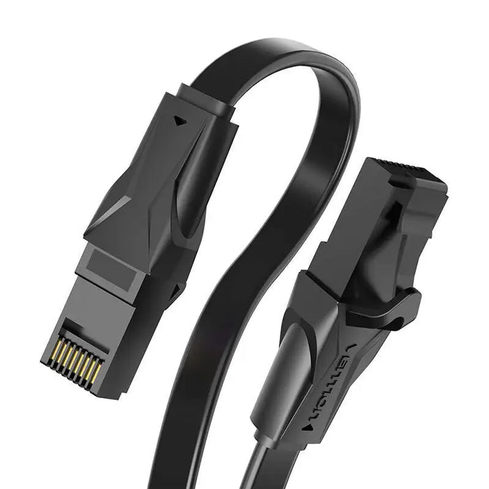 Płaski kabel sieciowy UTP CAT6 Vention IBABL RJ45 Ethernet 1000Mbps 10m Czarny - Network cables<<<Cables<<<IT