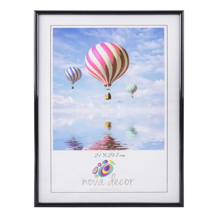PLASTIC PHOTO FRAME A4 21X29.7 CM. BLACK - Рамки и клипс<<<Декорации<<<Мебели и интериор<<<Praktiker