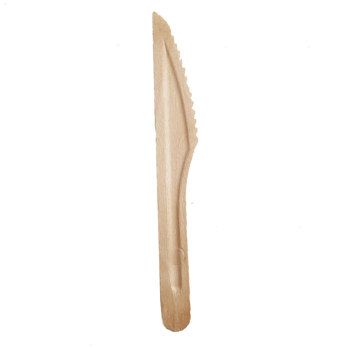 WOODEN KNIVES 10PCS PLASTIC SOFIA
