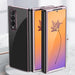 Plating Case for Samsung Galaxy Z Fold 4 cover with a metallic frame black - Cell phone cases and covers<<<HurtelXML