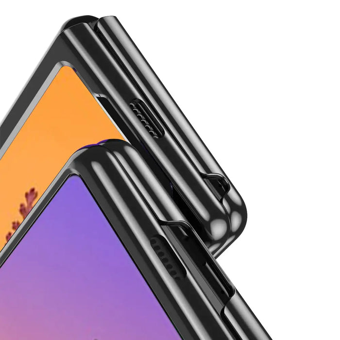 Plating Case for Samsung Galaxy Z Fold 4 cover with a metallic frame black - Cell phone cases and covers<<<HurtelXML