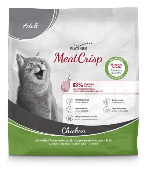 PLATINUM MeatCrisp Adult Chicken - dry cat food - 400g