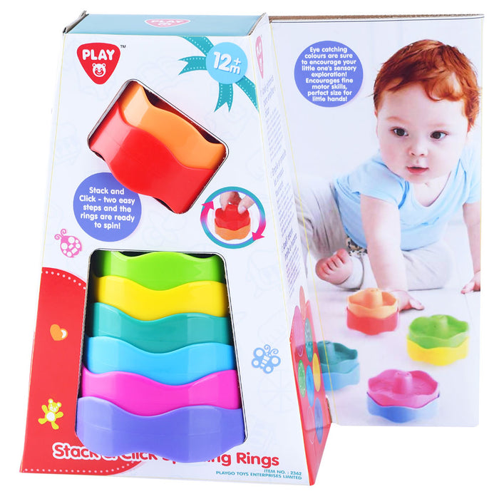PLAYGO Color Pyramid Stack and Click