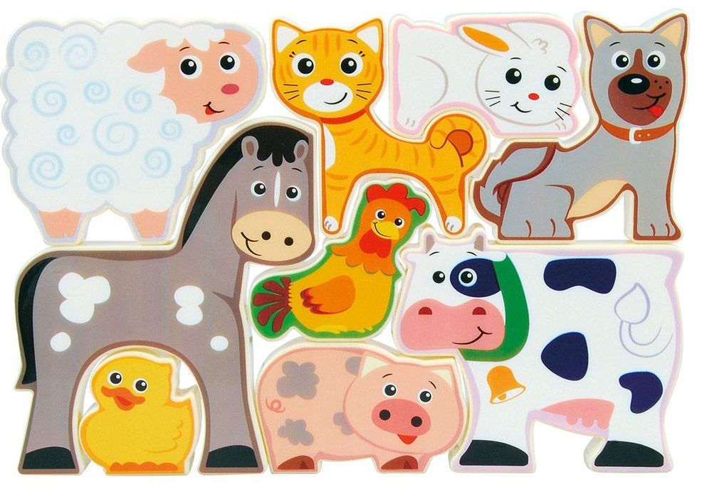Play Go Puzzle - Farm Animals, 9 pieces