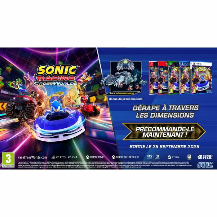 PlayStation 5 Video Game SEGA Sonic Racing: CrossWorlds - Електроника Игри<<<Компютри| Електроника<<<BigBuy&&&Видео