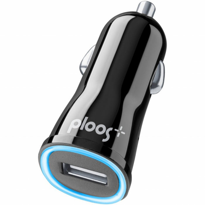 Car charger PLOOS 12V USB 1A black