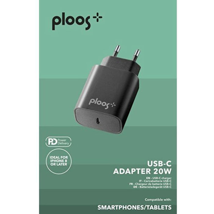 CHARGED FROM EL. NETWORK PLOOS USB-C 20W POWER DELIVERY