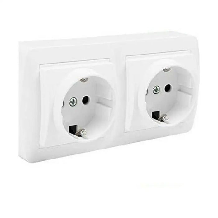 Plug socket Solera mur66u Double Bipolar 16 A - Сигурност Удома<<<Дом Градина<<<BigBuy&&&Смарт щепсели<<<Сигурност
