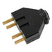 PLUG THREE PHASE 25A/380V BLACK MELOPLAM BLACK - Щепсели и куплунги<<<Електроматериали<<<Praktiker&&&Щепсели и