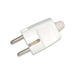 PLUG WHITE STEINBERGER - Щепсели и куплунги<<<Електроматериали<<<Praktiker&&&Щепсели и