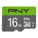 PNY Elite microSDHC 16GB UHS-I Class 10 - SecureDigital flash memoriesPAM-SDG<<<Memory devicesPAM<<<ActionPL