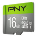 PNY Elite microSDHC 16GB UHS-I Class 10 - SecureDigital flash memoriesPAM-SDG<<<Memory devicesPAM<<<ActionPL