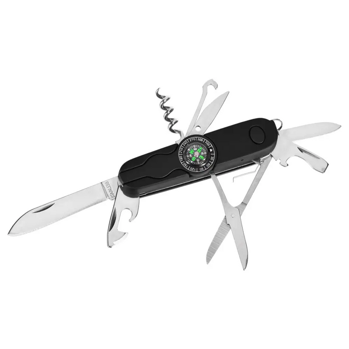 Pocket knife AZYMUT Izeron - 13 tools + belt pouch (HK20017-8BL) - Knives penknives