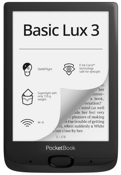 Pocketbook Basic Lux 3 PB617 6" Black e-book