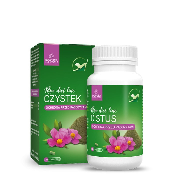 POKUSA RawDietLine Cistus - supplements for dogs and cats - 120 pcs