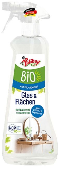 BIO PREPARATION FOR GLASSES WITH ALCOHOL 500 ML POLIBOY