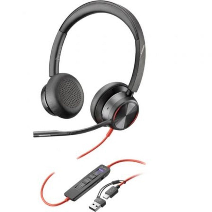 HP Poly Blackwire 8225 Stereo Microsoft Teams Certified USB-C Headset +USB-C/A Adapter SmartBuy