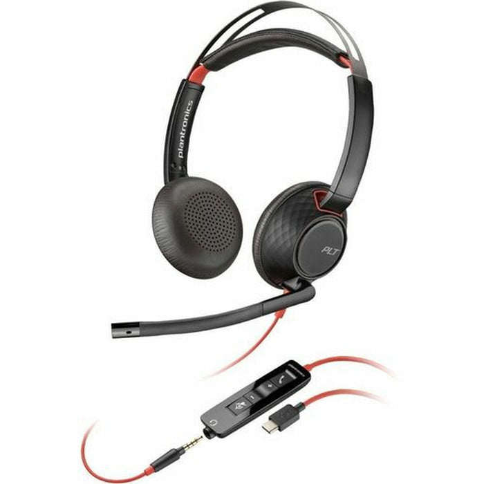 HP Poly Blackwire 5220 Stereo USB-C Headset +3.5mm Plug +USB-C/A Adapter SmartBuy