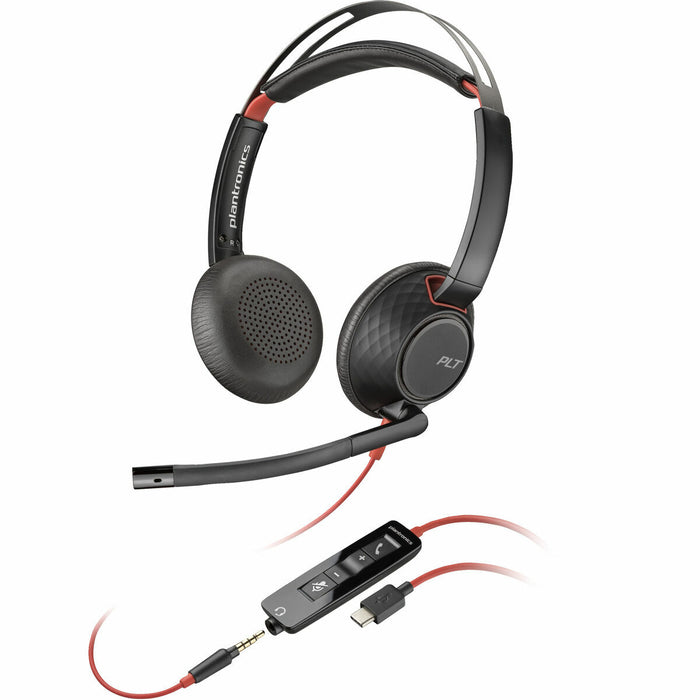 Headphones with Microphone Poly 8X231A6 Black