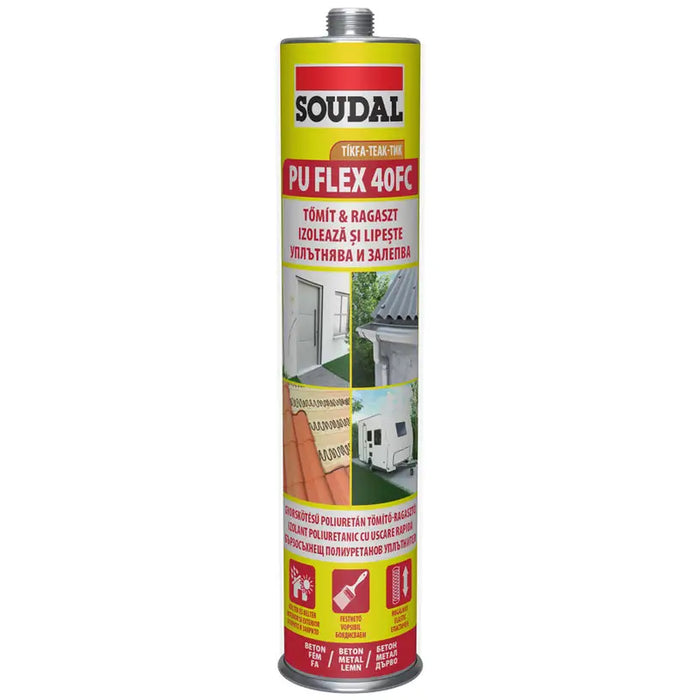 POLYURETHANE SEALANT SOUDAL PU FLEX 40FC TIK - Полимерни и монтажни лепила<<<Уплътнители и фуги<<<Строителни