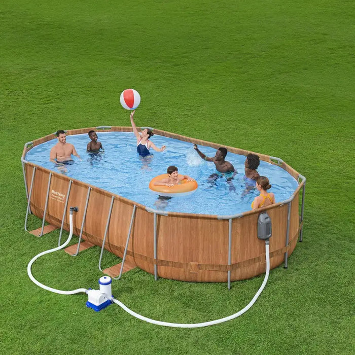 POOL 610X366X122CM BESTWAY 56719 - Басейни с рамка<<<Басейни плажни артикули и оборудване<<<Градина<<<Praktiker