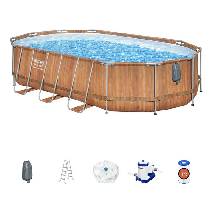 POOL 610X366X122CM BESTWAY 56719 - Басейни с рамка<<<Басейни плажни артикули и оборудване<<<Градина<<<Praktiker