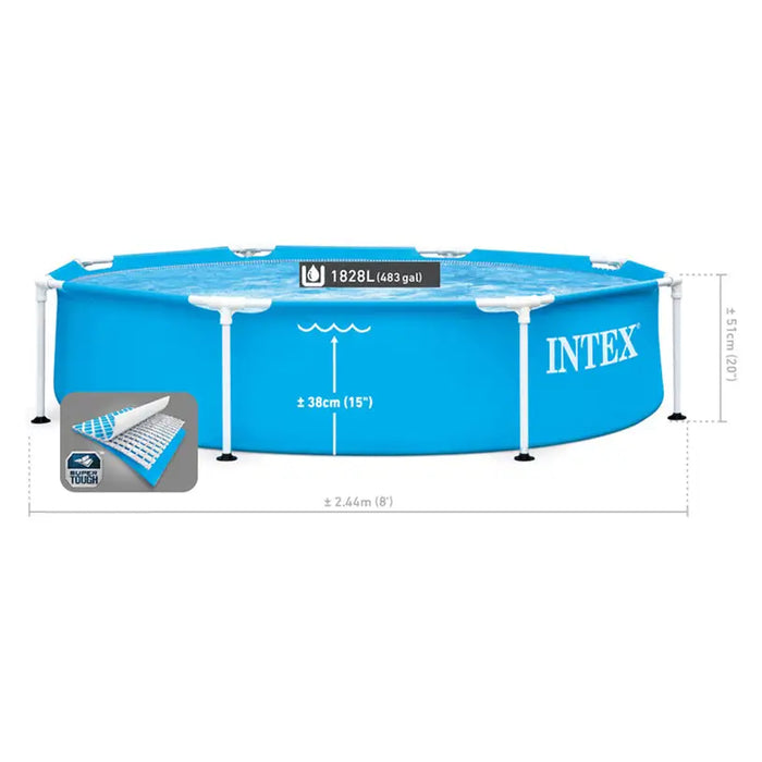 POOL Φ244X51CM INTEX 28205NP - Басейни с рамка<<<Басейни плажни артикули и оборудване<<<Градина<<<Praktiker