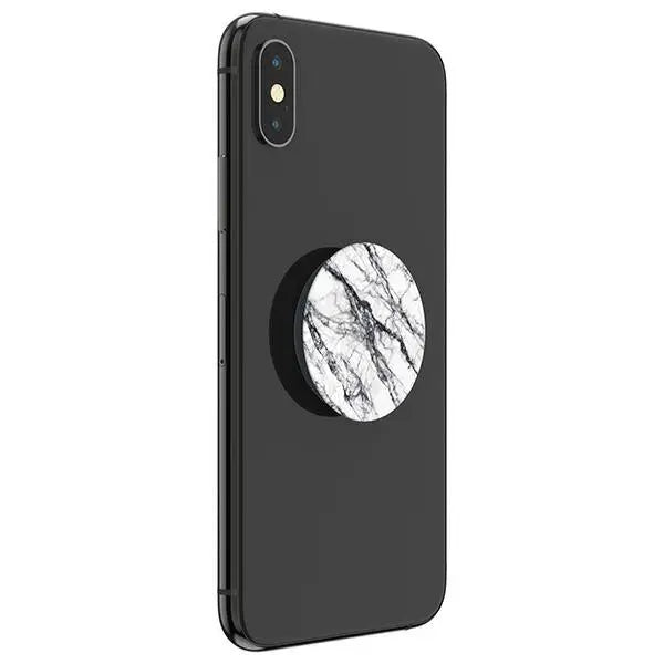 Popsockets 2 White Stone Marble Phone Holder and Stand - Cell phone holders<<<HurtelXML