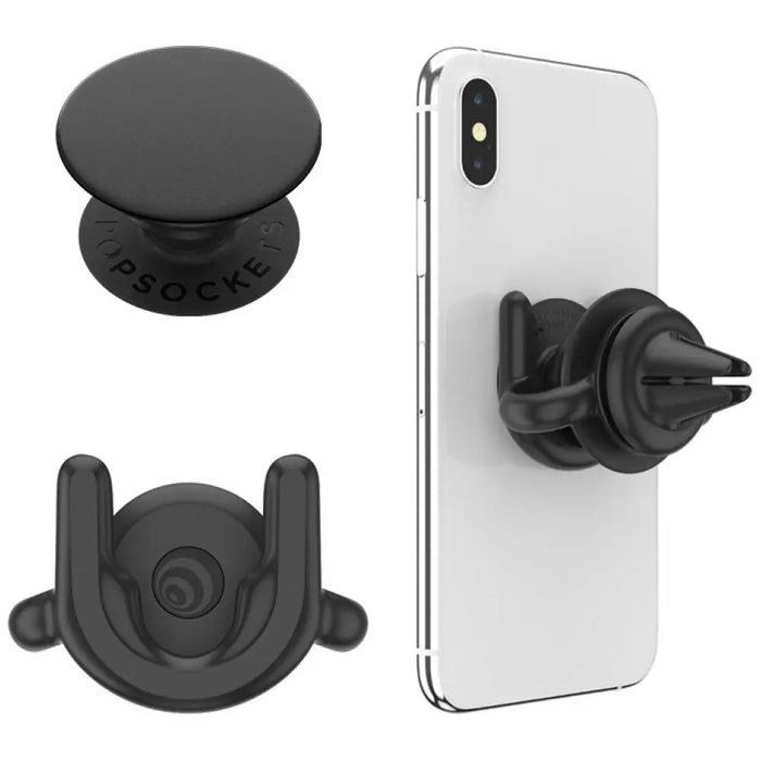 Popsockets Car Vent 2 + PopGrip Holder - Black - Cell phone holders<<<HurtelXML
