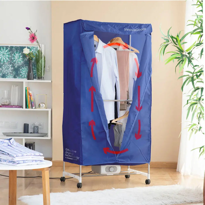Portable Electric Dryer with 2 Levels Dupledry Blue InnovaGoods 1200 W - Почистване Прахосмукачки И Гладене<<<Дом