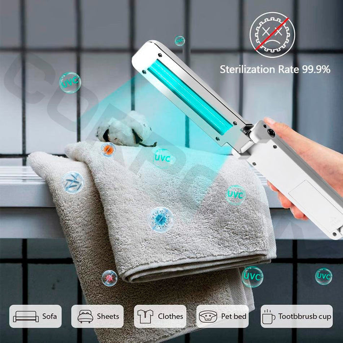 Portable folding ultraviolet germicidal UV lamp Corpofix HV8 for disinfection against bacteria and viruses - UV Lamps