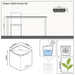 POT 14X14CM 3 PIECES WITH IRRIGATION SYSTEM LECHUZA WALL HOME KIT GLOSSY - Саксии<<<Саксии кашпи и