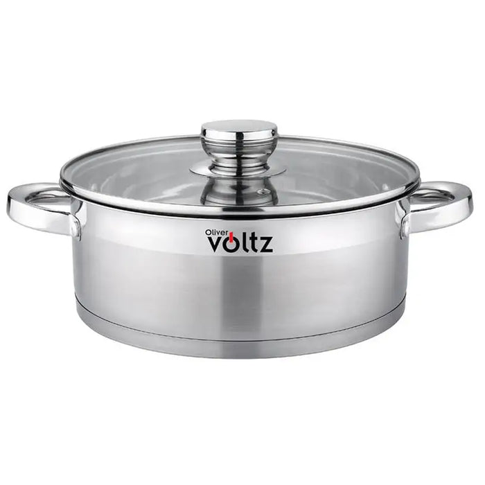 POT 24X9CM 3.9L SHALLOW INDUCTION OLIVER VOLTZ - Съдове за готвене<<<Домашни потреби<<<Кухня<<<Praktiker