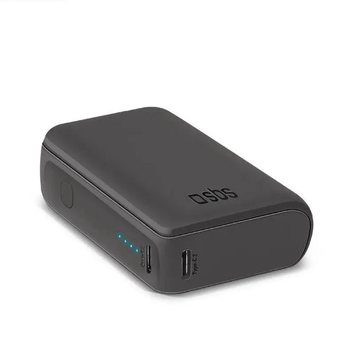 POWER BANK 10 000mAh 2xUSB-C 1xUSB A 10W SBS - BLACK - Външни батерии<<<Аксесоари за мобилни устройства и