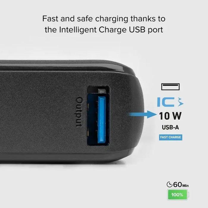 POWER BANK 10 000mAh 2xUSB-C 1xUSB A 10W SBS - BLACK - Външни батерии<<<Аксесоари за мобилни устройства и