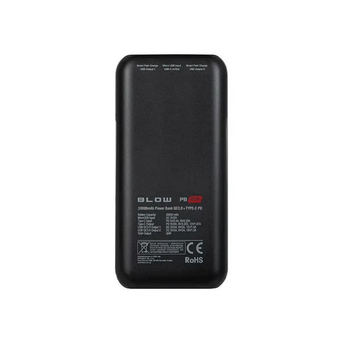 Power Bank 20000mAh QC + PD 20W + lightning PB20E - Power banksLAD-POW<<<Power supplies for phonesLAD<<<ActionPL