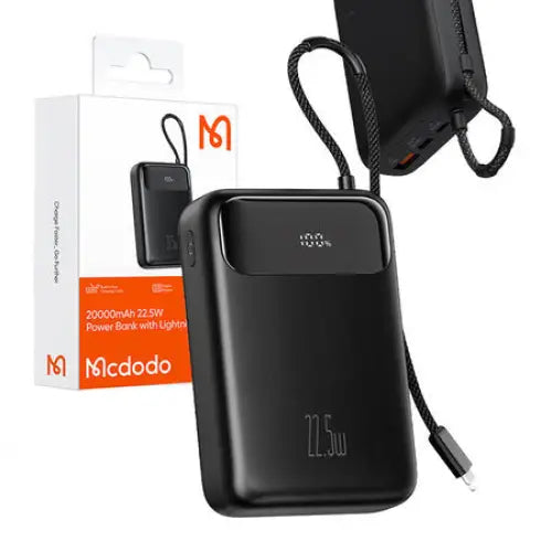 Power Bank Mcdodo MC-3710 Digital Dis 20000mAh 22.5W (czarny) - Powerbanks<<<GSM Accessories<<<InnproXML