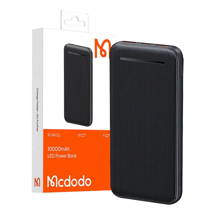Power Bank Mcdodo MC-4631 Dual USB,10000mAh 10.5W (black) - Powerbanks<<<GSM Accessories<<<InnproXML