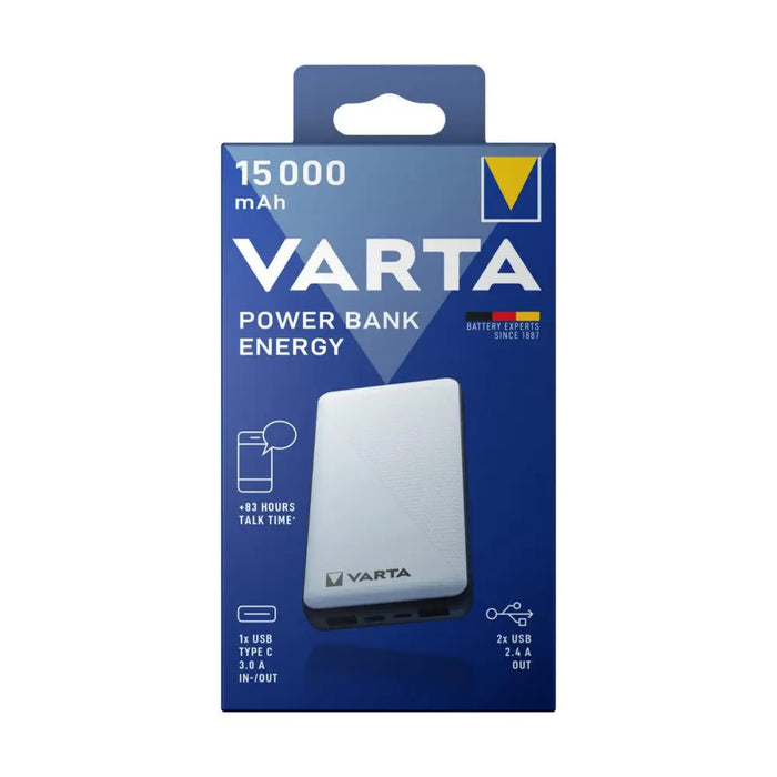 Power Bank Varta Energy 15000 Black/White 15000 mAh - Електроника Телефони и таблети<<<Компютри|