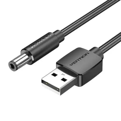 Power Cable USB 2.0 to DC 5.5mm Barrel Jack 5V Vention CEYBF 1m (black) - Power cables<<<Cables<<<IT